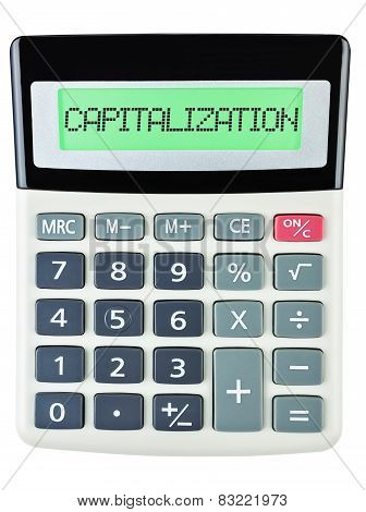 Calculator With Capitalization