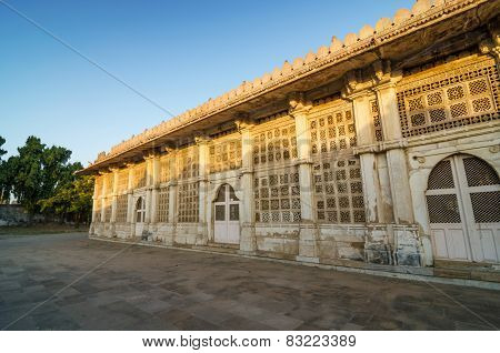 Facade Of Sarkhej Roza Mosque In Ahmedabad