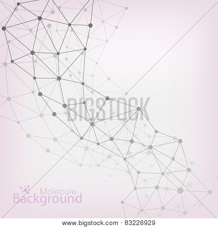 Geometric colorful background Molecule and communication for your design and your text