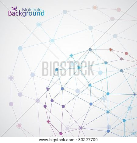Geometric lattice, the molecules in the circle
