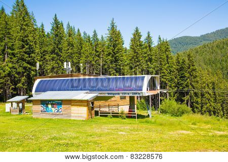 Chairlift Shiligarnik  in Bansko, Bulgaria summer time