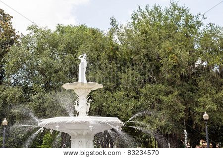 Water Fountain In Park