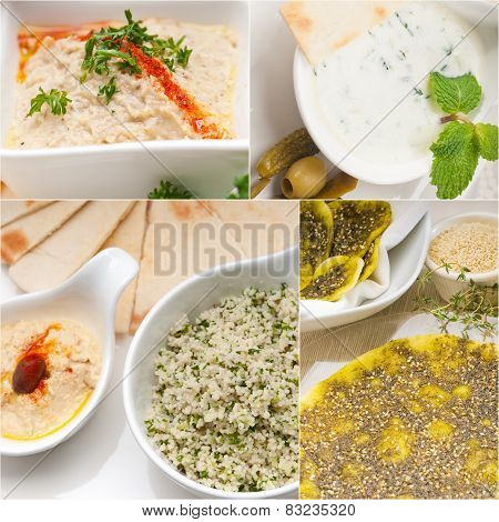Arab Middle Eastern Food Collage