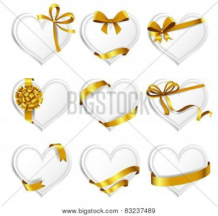 Heart-shaped red cards