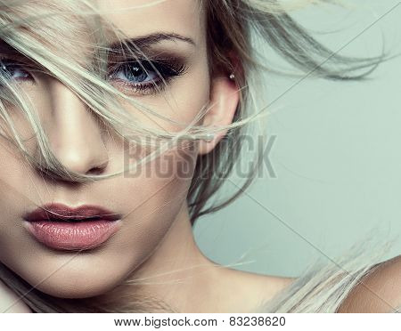 Beautiful young blonde woman