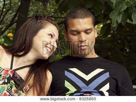 junges paar Mann und Frau