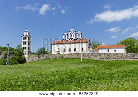 Old church in the mountain landscape