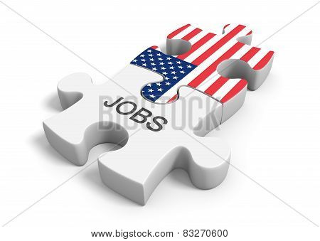 United States jobs market and employment opportunities concept