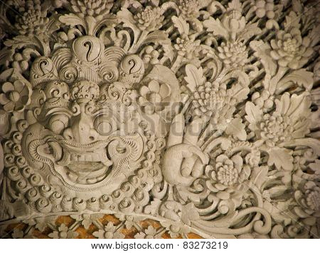 Hindu relief art from Bali