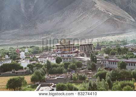View of the Buddhist monastery Samye