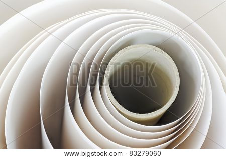 Paper roll in a print plant