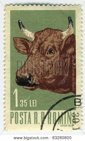 Stamp With Bull
