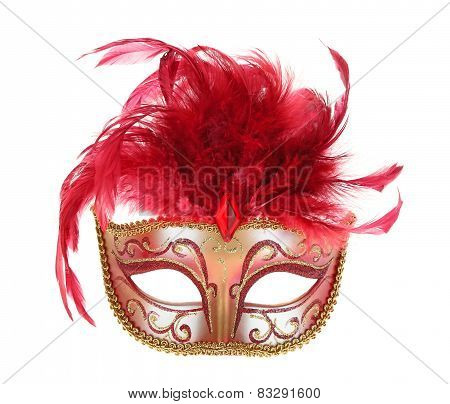 Mask In Red And Gold