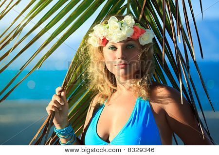 Mulher em flor Diadema