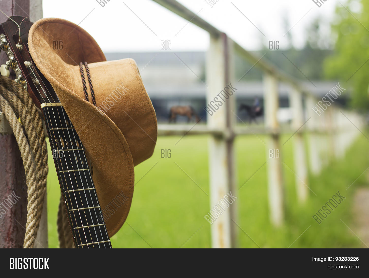 Cowboy Hat Guitar Image & Photo (Free Trial) Bigstock
