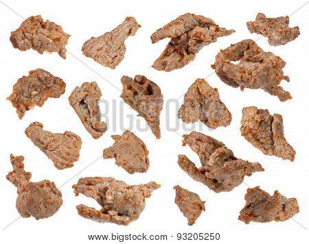 Pieces Of Fried Lamb With Spicy Sauce