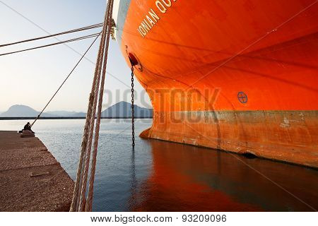 Port in Patras.