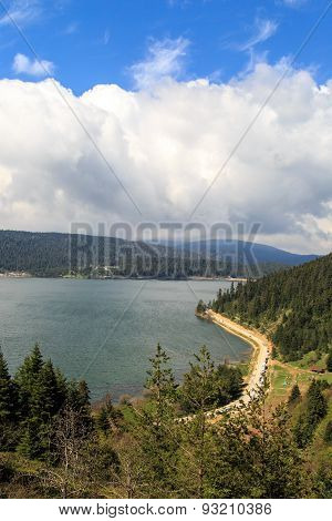 Mountain With Lake View