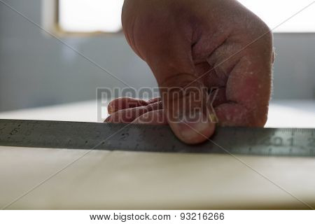 Ruler Used To Cut Croissants