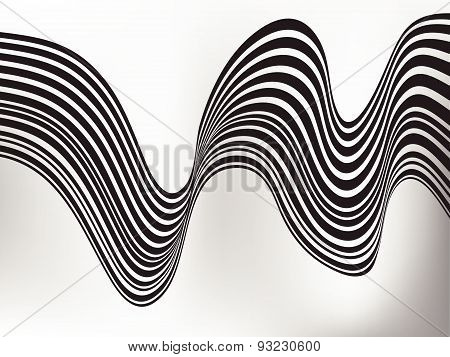 Abstract Mobious Wave Vector Vibrant Optical Background