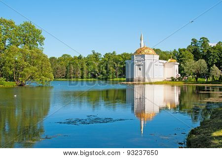 Tsarskoye Selo (Pushkin), Saint-Petersburg, Russia. The Turkish Bath Pavilion