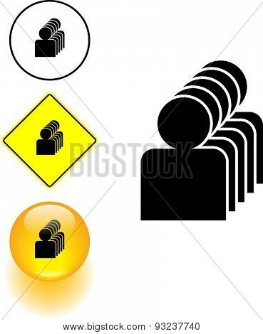 Line Up Sign Sign Lined Symbol Sign Vector & Photo (Free Trial) | Bigstock