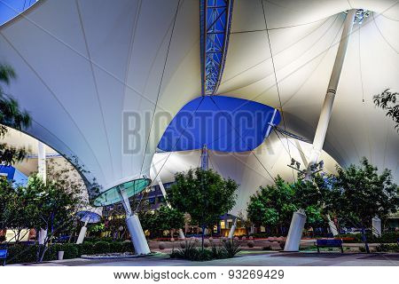 Skysong Couryard At Night