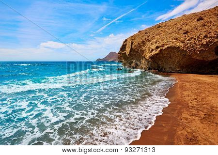Almeria Playa del Monsul beach at Cabo de Gata in Spain