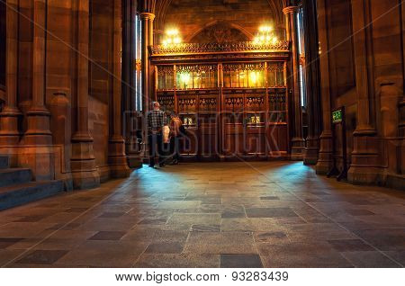 John Rylands Library In Manchester, Uk