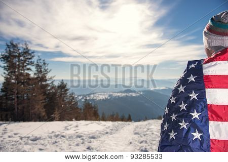 Covered With Usa Flag