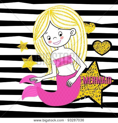 Meramaid vector illustration