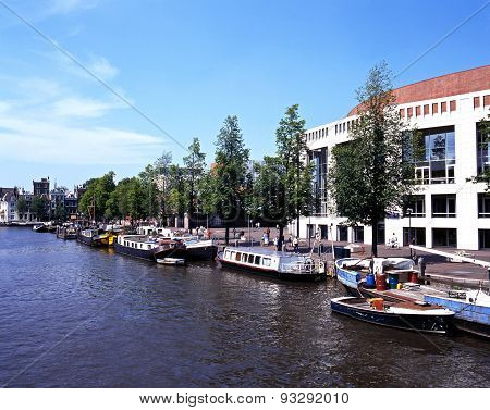 River Amstel, Amsterdam.