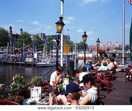 Pavement cafe, Amsterdam.