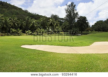 Beautiful golf course at the Constance Lemuria Resort.