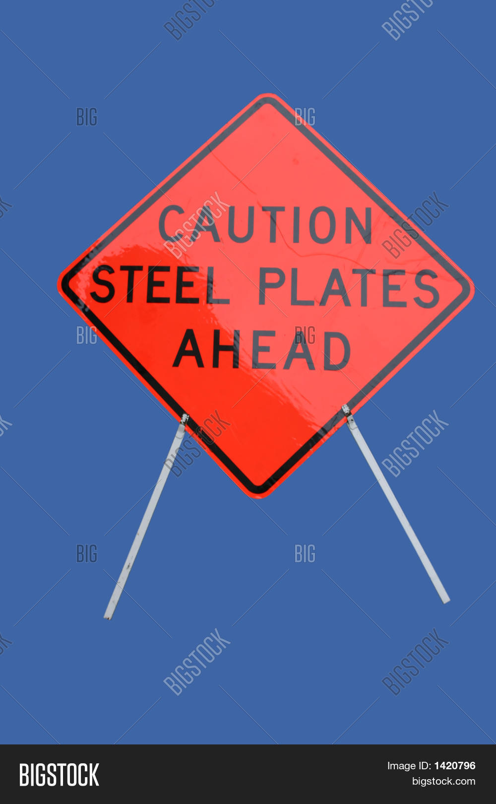 Caution Steel Plates Image & Photo (Free Trial) Bigstock