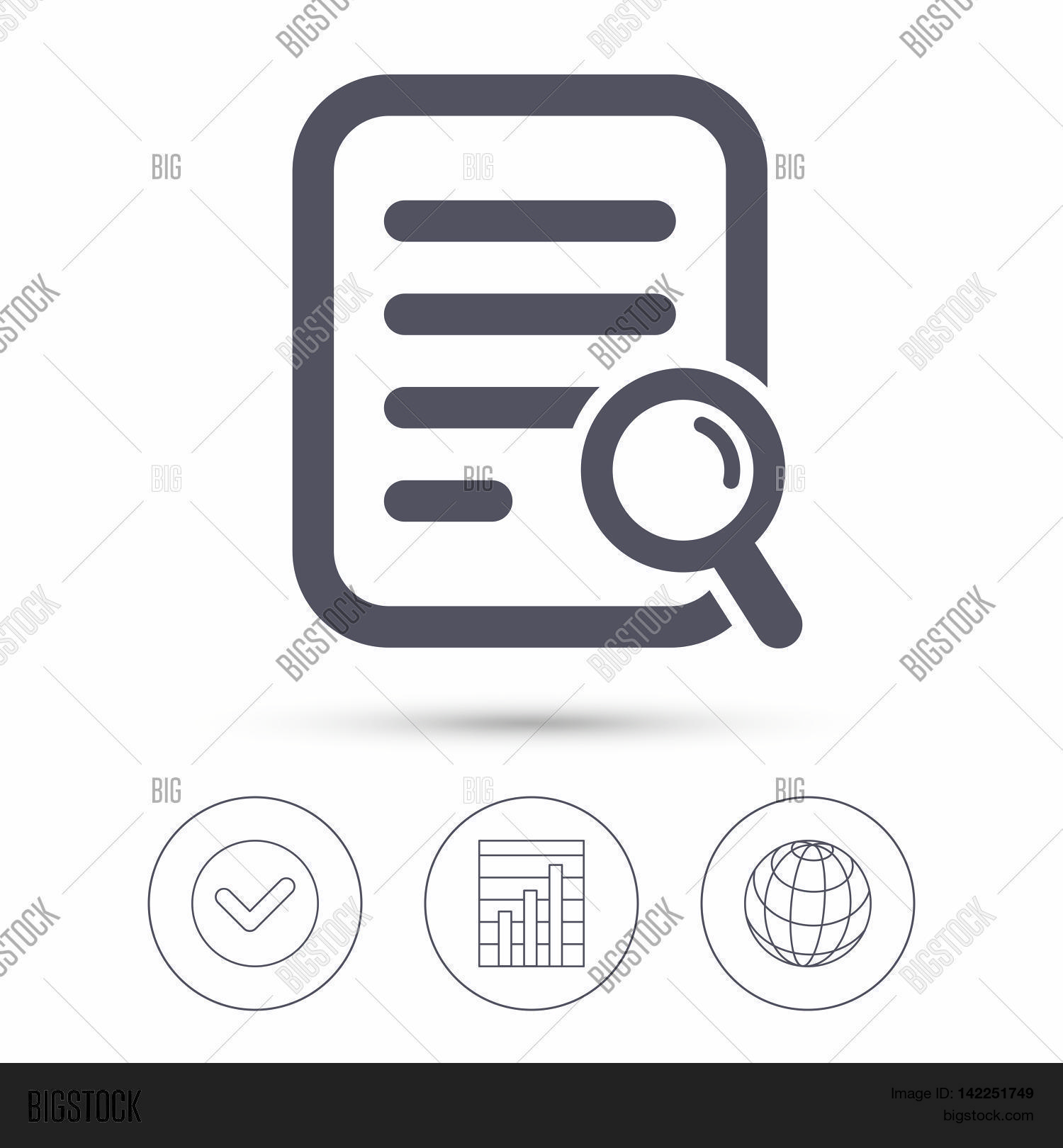 File Search Icon. Vector & Photo (Free Trial) | Bigstock