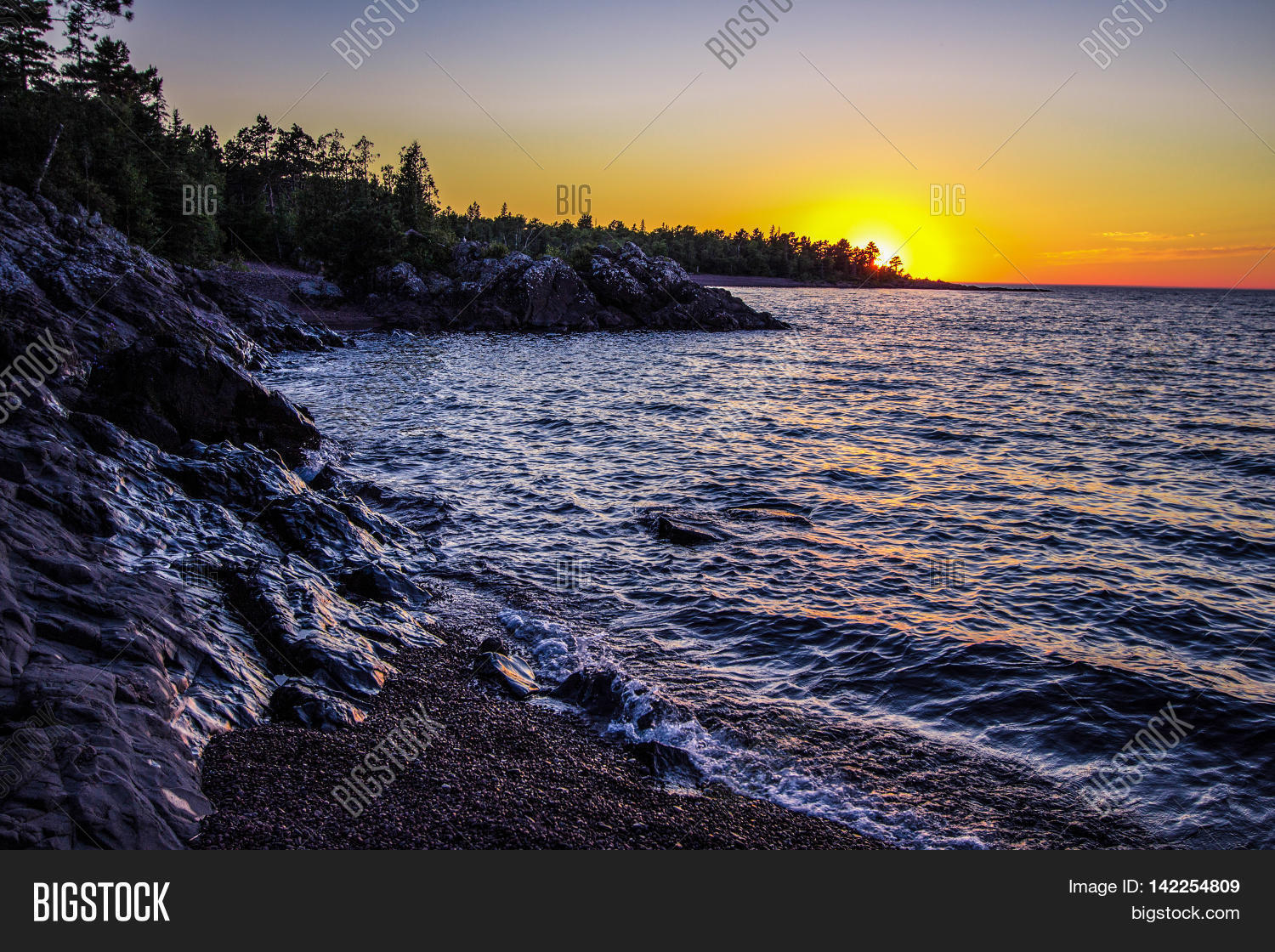 Copper Harbor Sunset. Image & Photo (Free Trial) Bigstock