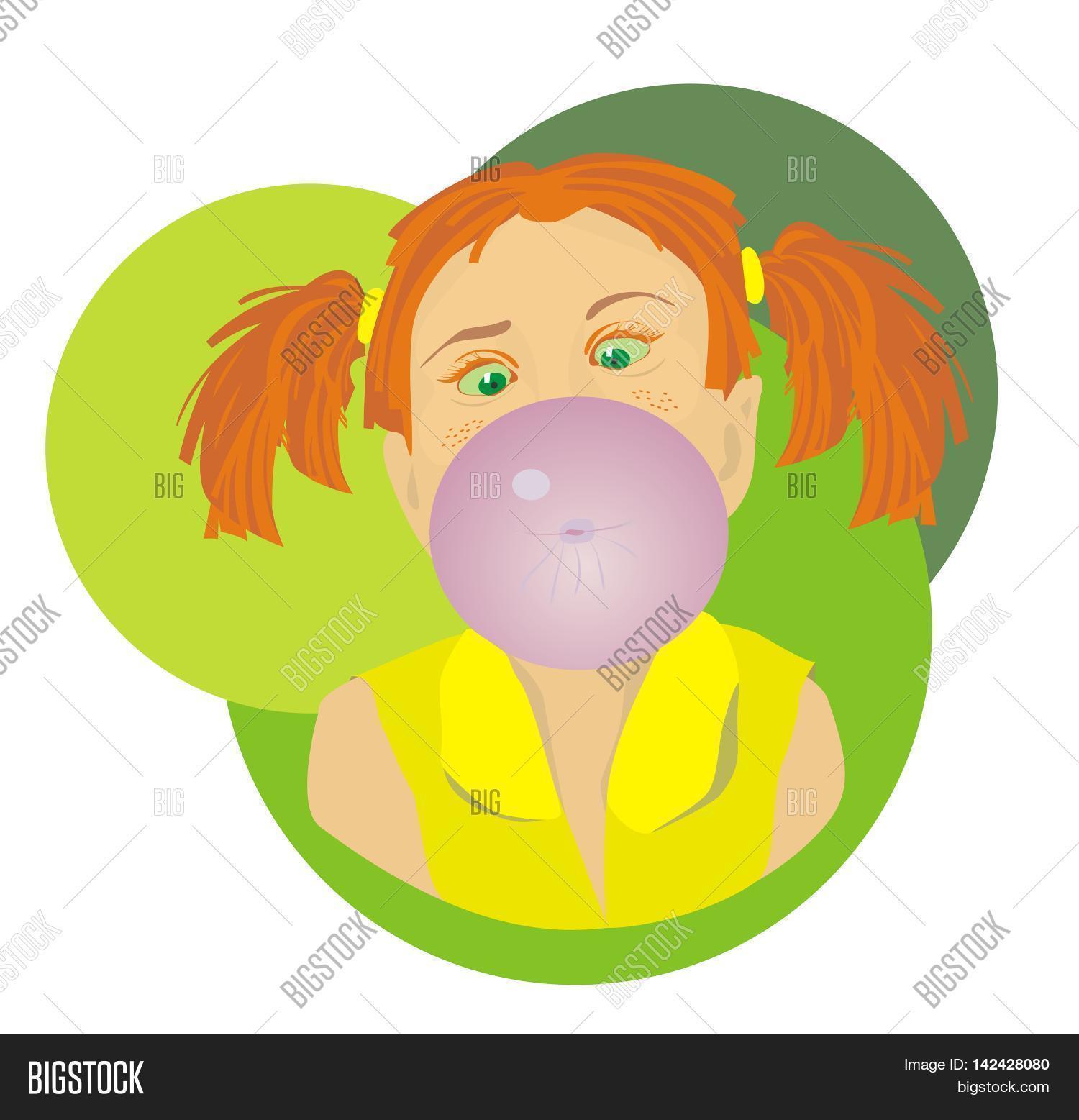 Bubble Gum Girl. Image & Photo (Free Trial) Bigstock