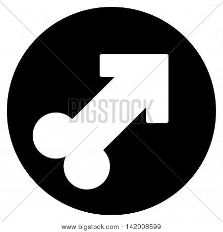 Erection vector icon. Style is flat symbol, black color, rounded angles, white background.