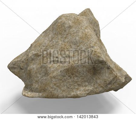 3D Render Of Rock Stone