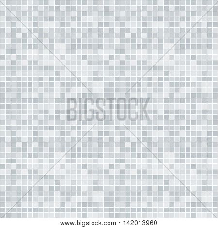 Abstract grayscale pixelated seamless pattern on white
