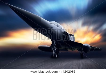 Militære fly på himlen
