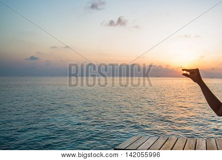 Catch the sun at Maldives with sea view
