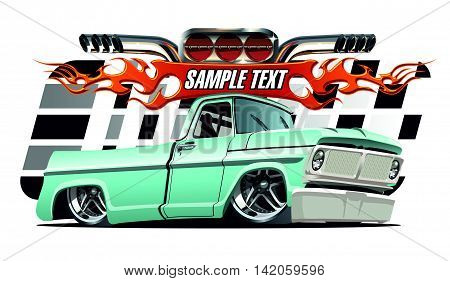 Vector cartoon Lowrider. Available EPS-10 separated by groups and layers with transparency effects for one-click repaint