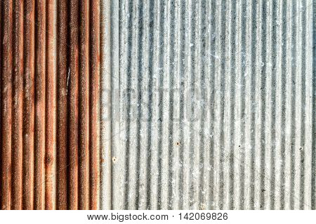 Image Of Surface Zinc Thin Sheets Old Rusty Meterial.