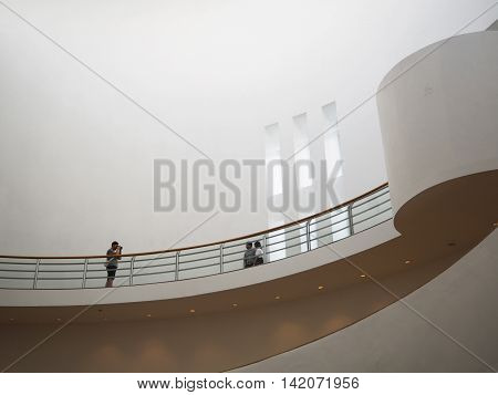 BANGKOK THAILAND - AUGUST 7 2016: Bangkok Art and Culture Centre. It is famous exhibition and contemporary arts in Bangkok.