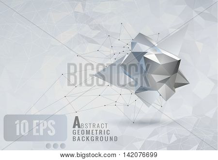 Low poly abstract geometry template background for design element