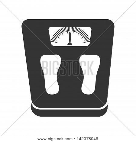 weight scales device diet control feets health vector graphic isolated and flat illustration