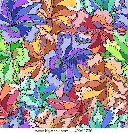 seamless floral pattern. Abstract. Vector design.floral pattern
