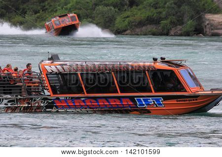 NIAGARA FALLS, CANADA. JULY 15, 2016. A popular tourist attraction that's sure to thrill and excite and not for the faint at heart.
Photo taken on: July 15th, 2016